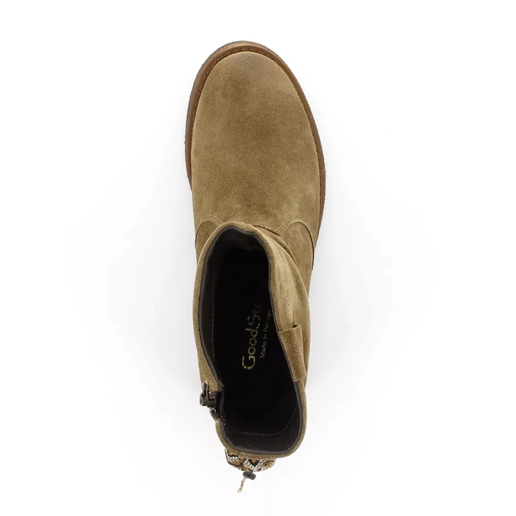 Image (6) de la chaussures Goodstep - Boots Taupe en Cuir synthétique