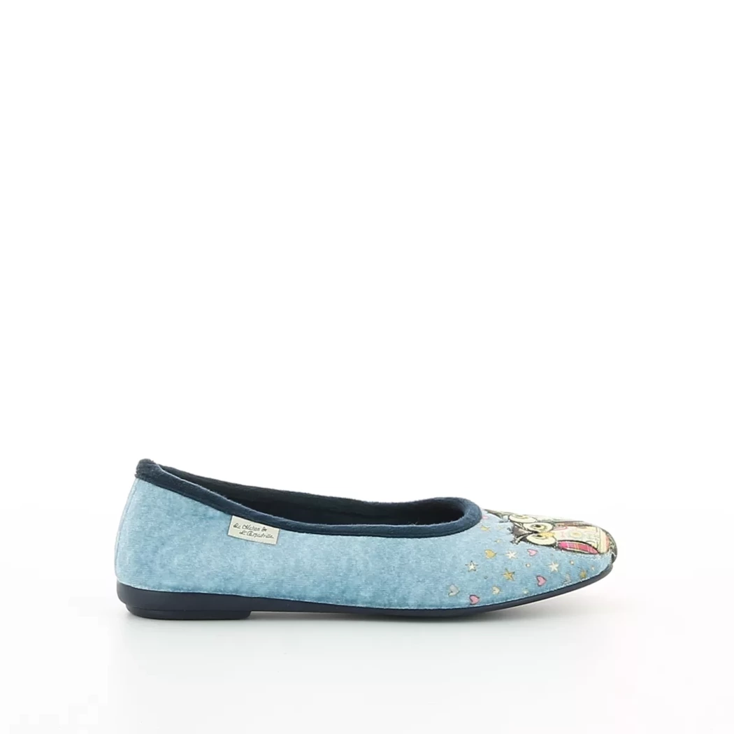 Image (2) de la chaussures La Maison de l'Espadrille - Pantoufles et Chaussons Bleu en Textile