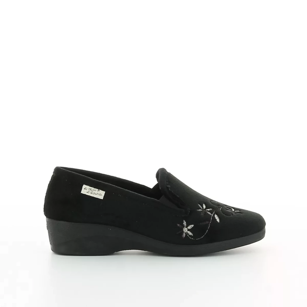 Image (2) de la chaussures La Maison de l'Espadrille - Pantoufles et Chaussons Noir en Textile