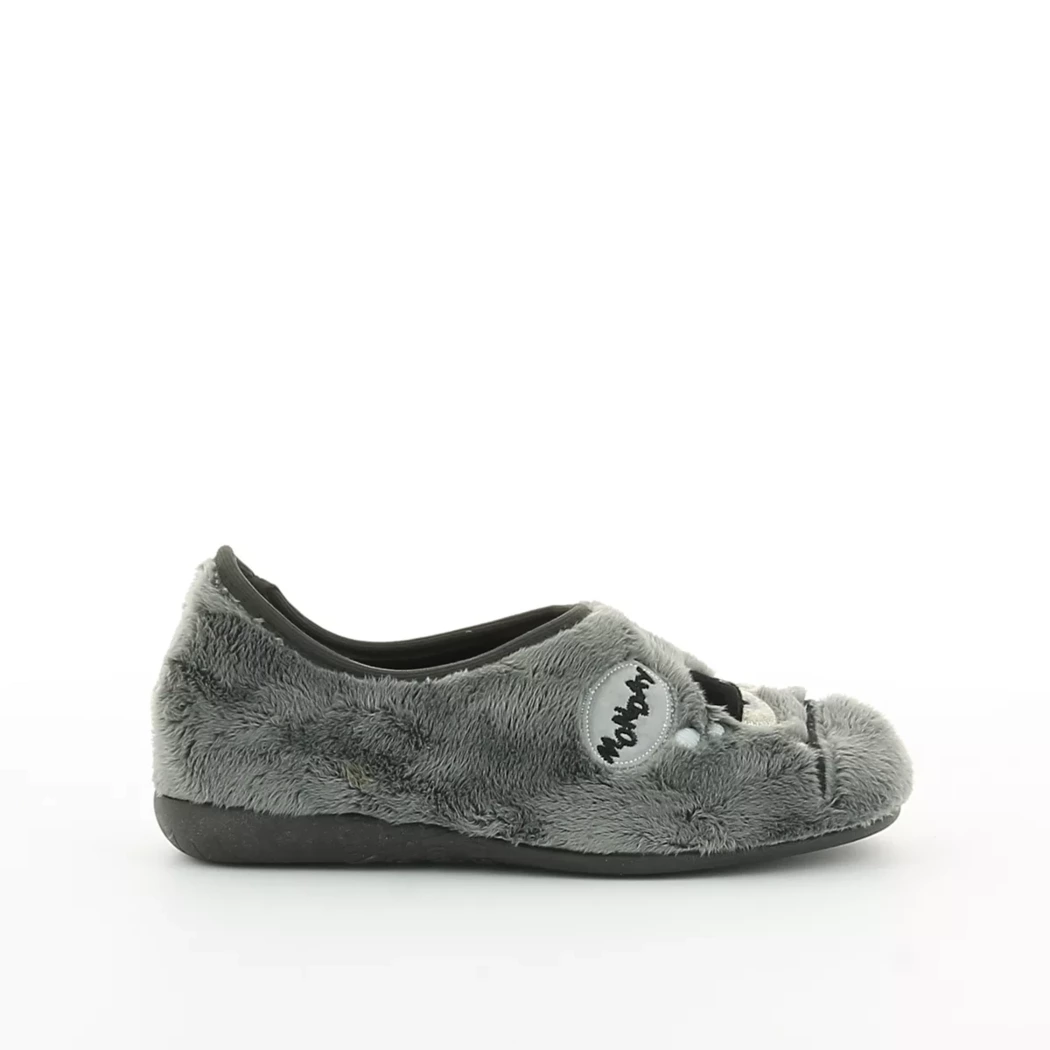 Image (2) de la chaussures Vulladi - Pantoufles et Chaussons Gris en Textile