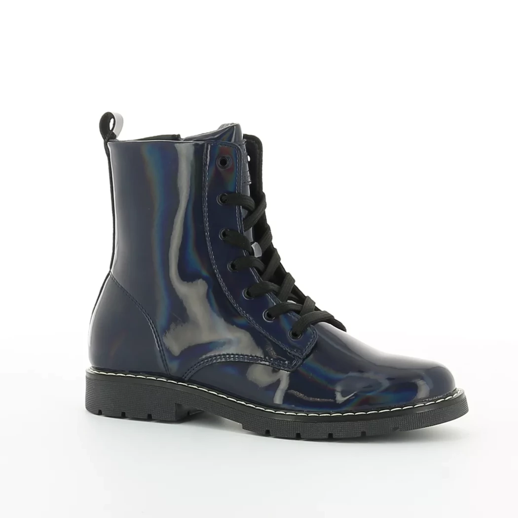 Image (1) de la chaussures Kipling - Bottines Bleu en Cuir vernis