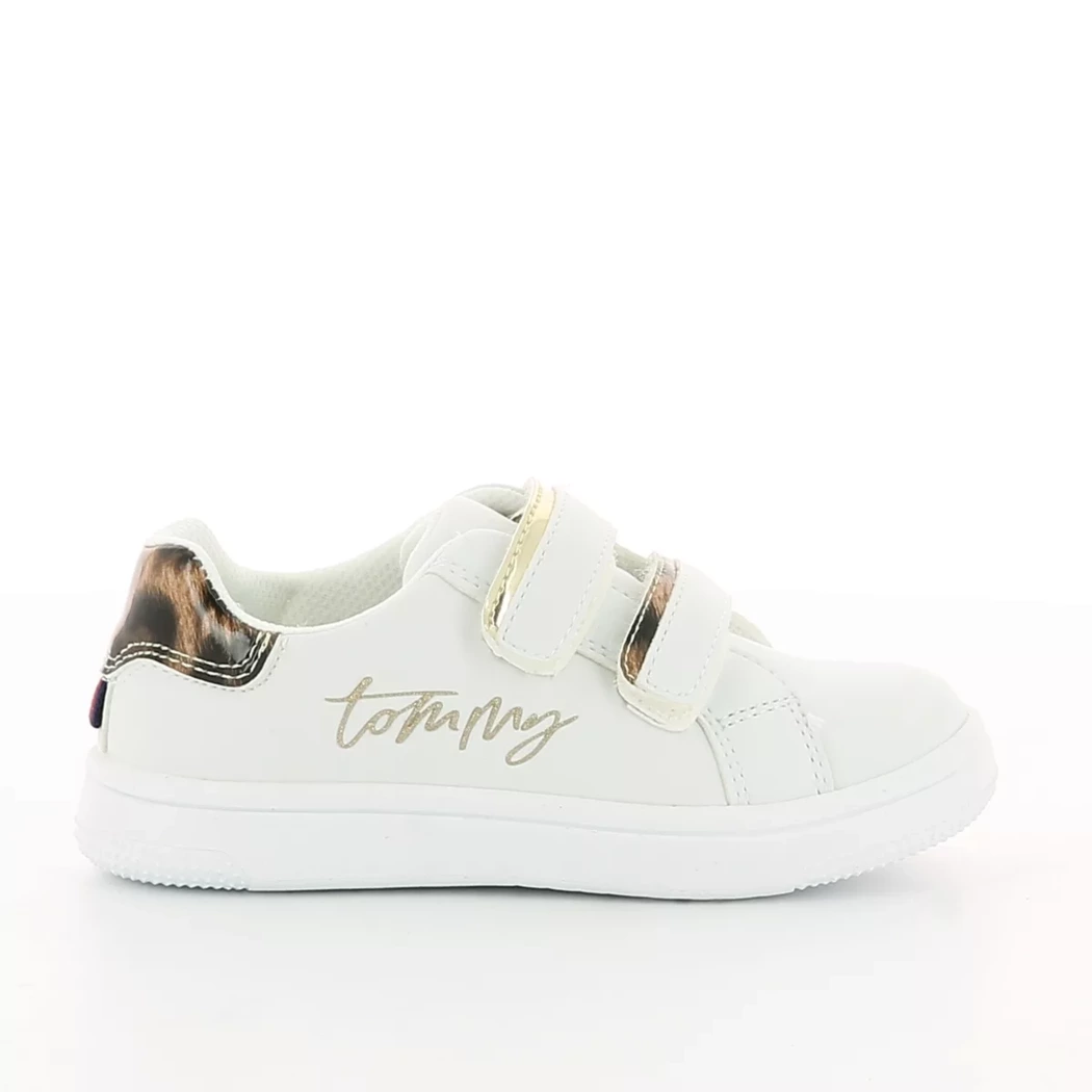 Image (2) de la chaussures Tommy Hilfiger - Chaussures à velcro Blanc en Cuir synthétique