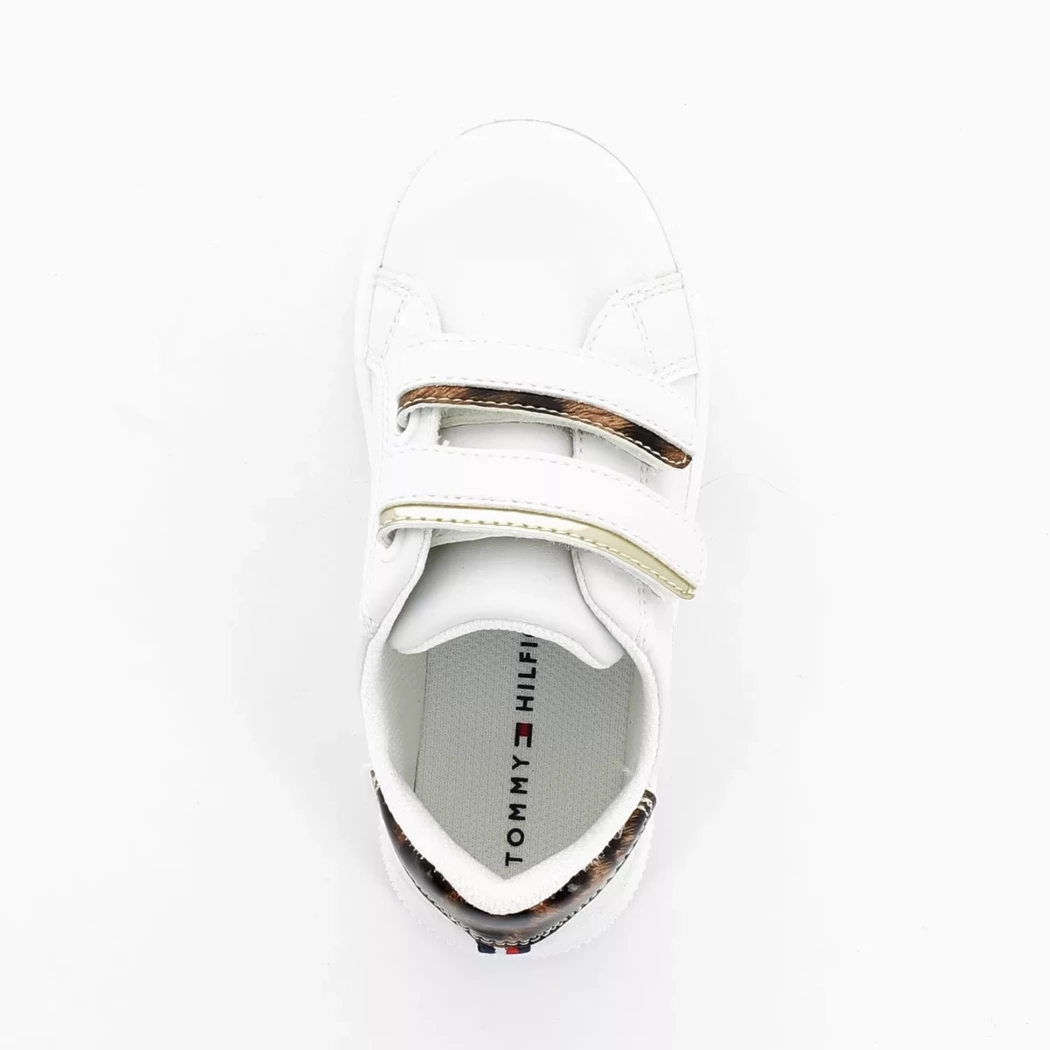 Image (6) de la chaussures Tommy Hilfiger - Chaussures à velcro Blanc en Cuir synthétique
