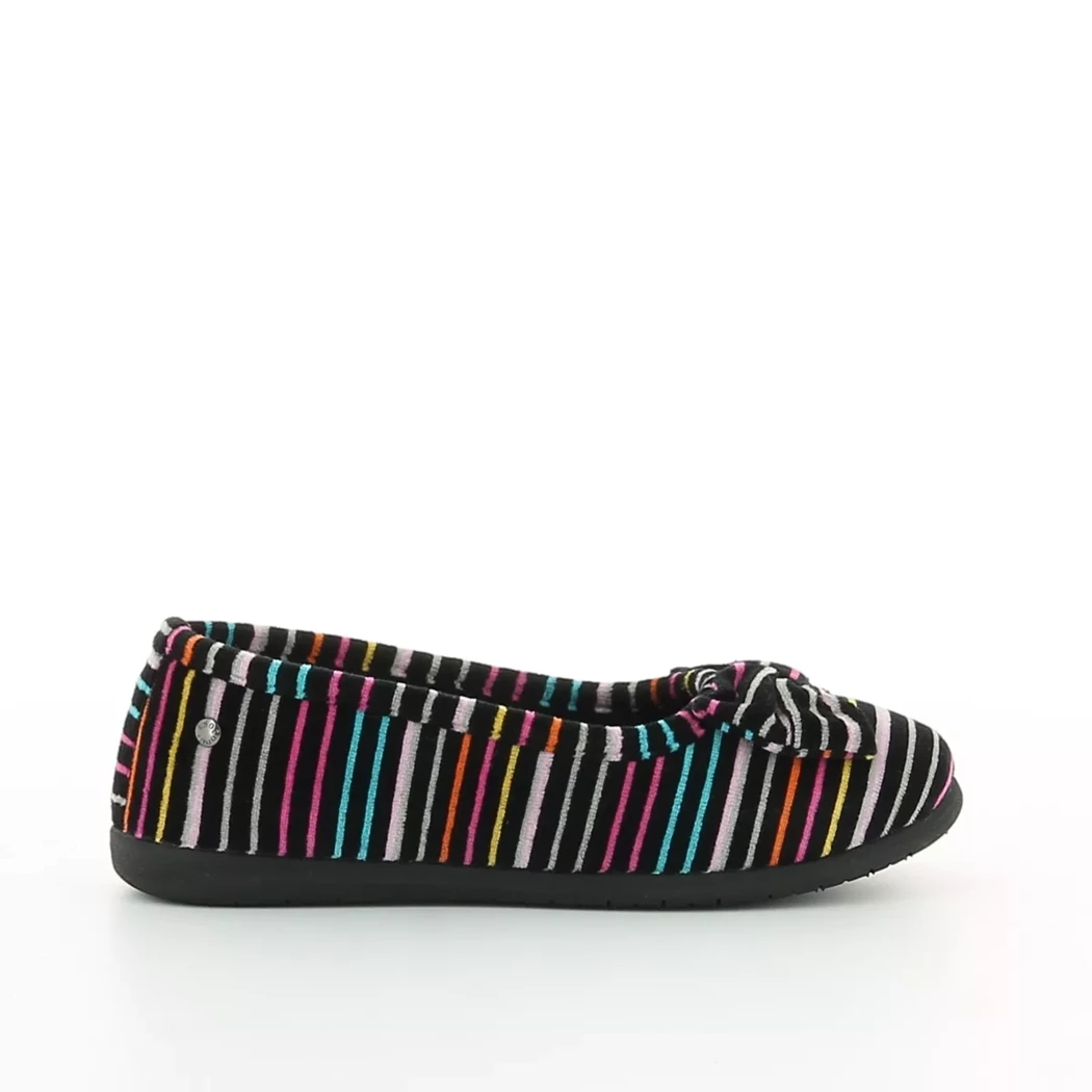 Image (2) de la chaussures Isotoner - Pantoufles et Chaussons Noir en Textile