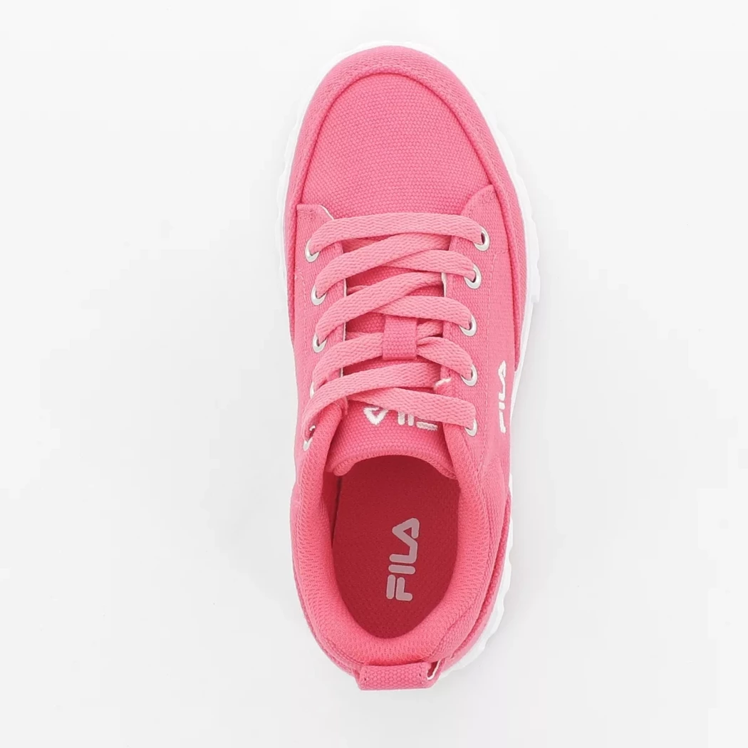 Image (6) de la chaussures Fila - Baskets Rose en Textile