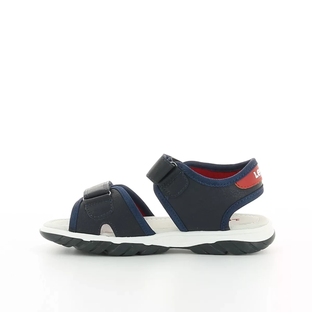 Image (4) de la chaussures Levi's - Sandales et Nu-Pieds Bleu en Cuir synthétique