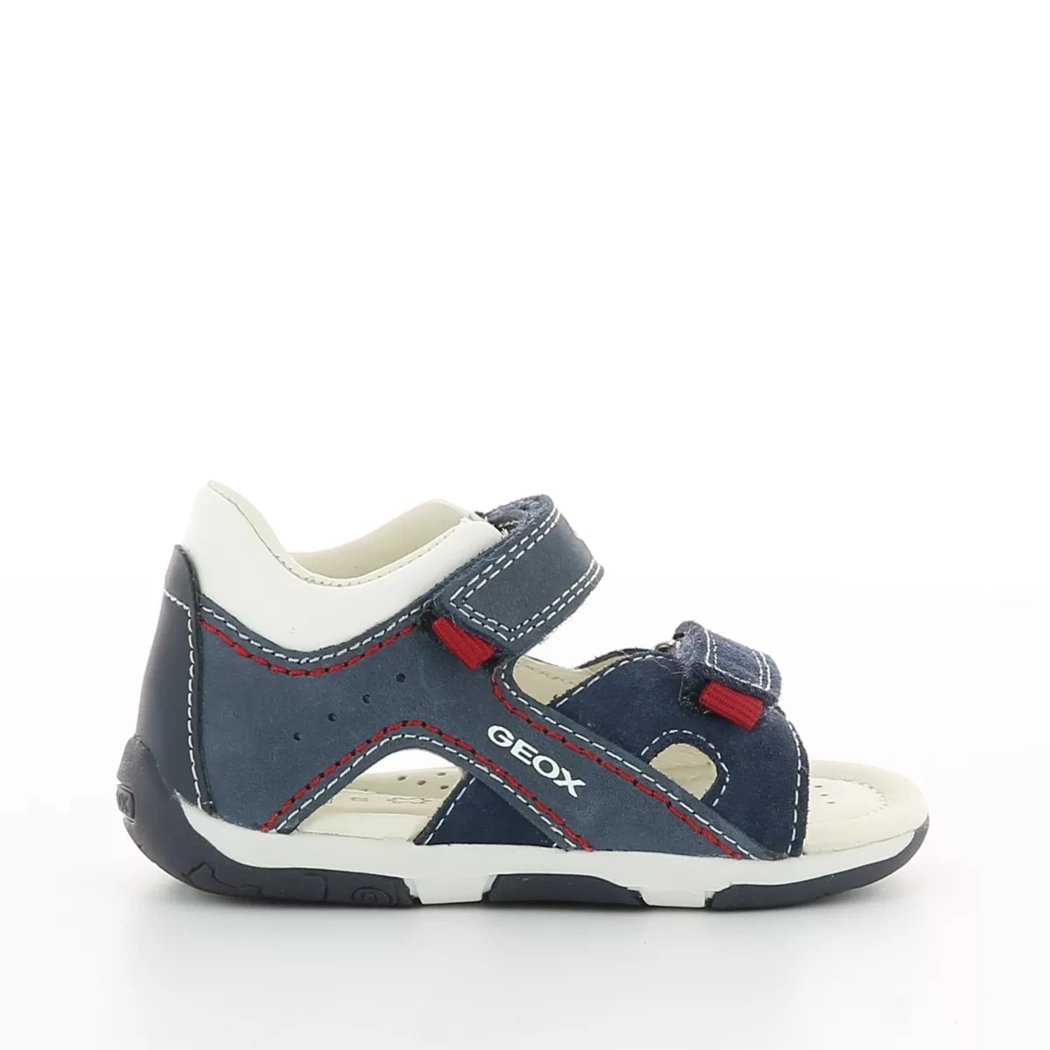Image (2) de la chaussures Geox - Sandales et Nu-Pieds Bleu en Cuir nubuck