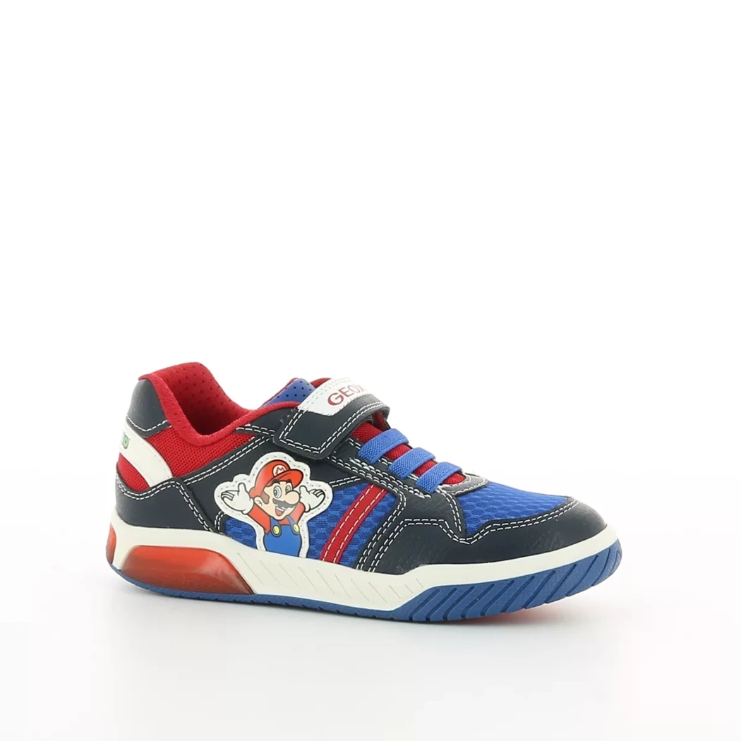Image (1) de la chaussures Geox - Baskets Bleu en Cuir synthétique