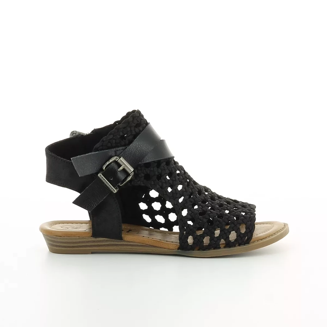 Image (2) de la chaussures Blowfish - Sandales et Nu-Pieds Noir en Textile
