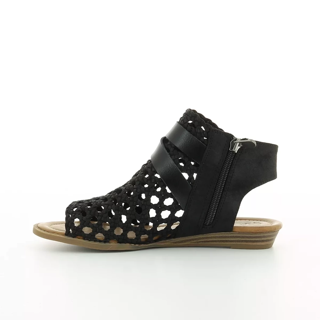 Image (4) de la chaussures Blowfish - Sandales et Nu-Pieds Noir en Textile