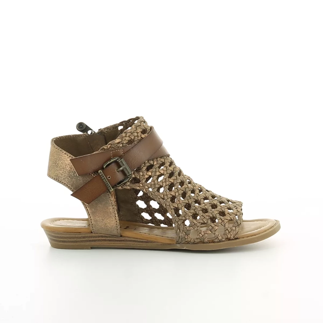 Image (2) de la chaussures Blowfish - Sandales et Nu-Pieds Or / Bronze / Platine en Cuir synthétique