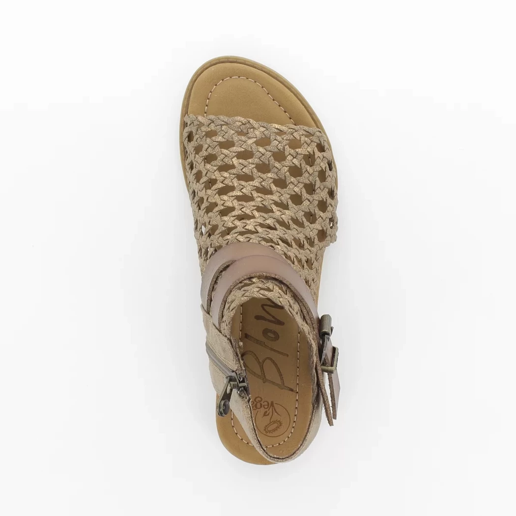 Image (6) de la chaussures Blowfish - Sandales et Nu-Pieds Or / Bronze / Platine en Cuir synthétique
