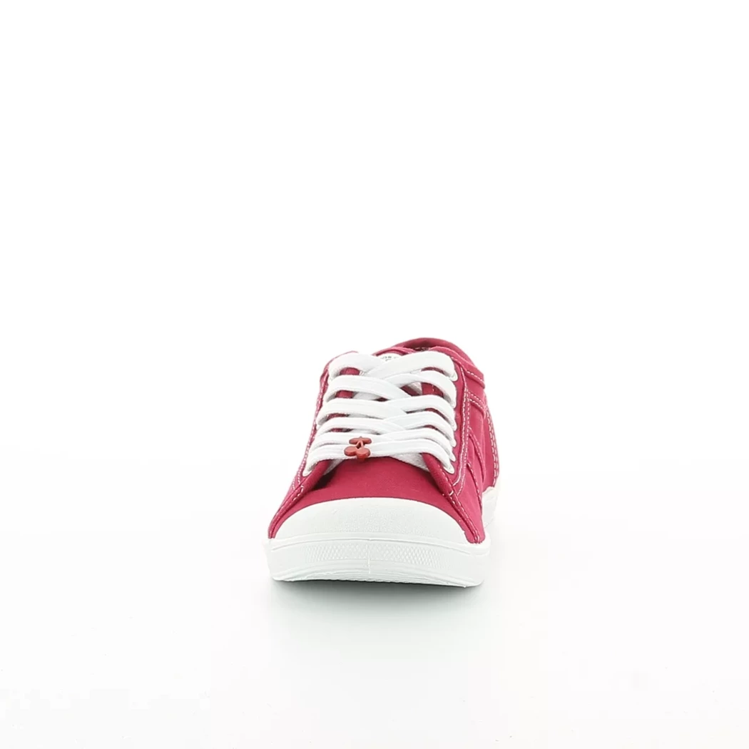Image (5) de la chaussures Le Temps des Cerises - Chaussures à lacets Rouge en Textile