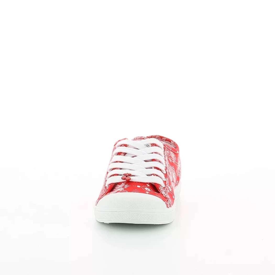 Image (5) de la chaussures Le Temps des Cerises - Chaussures à lacets Rouge en Textile