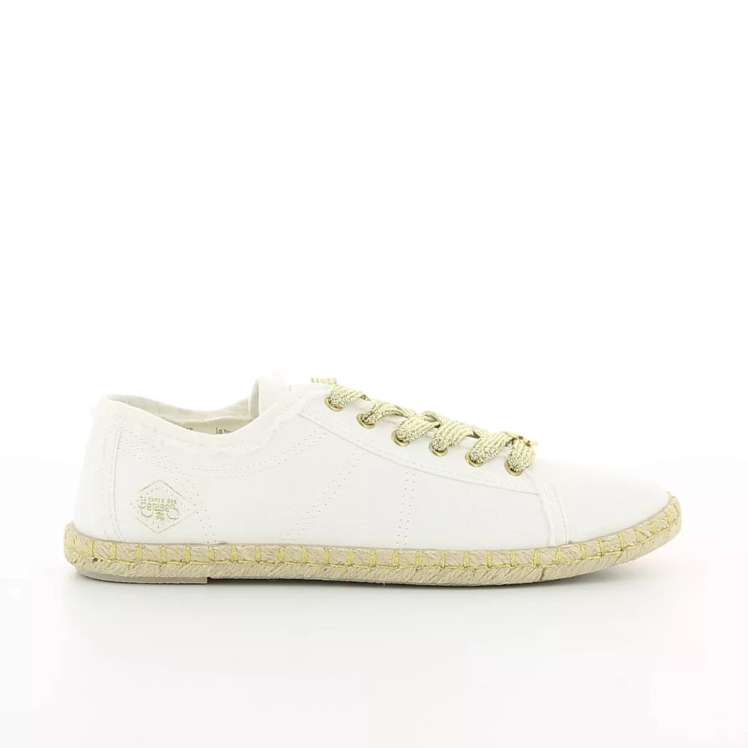 Image (2) de la chaussures Le Temps des Cerises - Chaussures à lacets Blanc en Textile