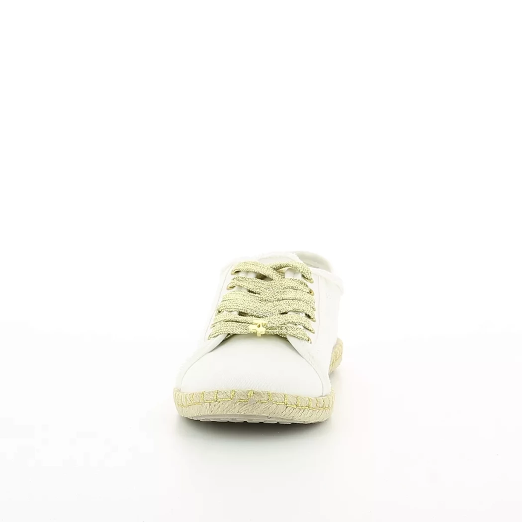 Image (5) de la chaussures Le Temps des Cerises - Chaussures à lacets Blanc en Textile