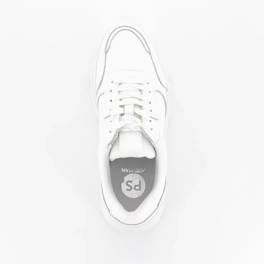 Image (6) de la chaussures Poelman - Baskets Blanc en Cuir
