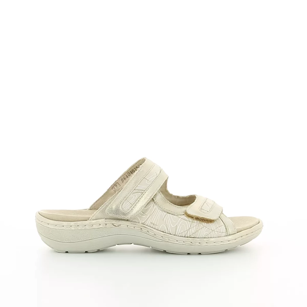 Image (2) de la chaussures Remonte - Mules et Sabots Or / Bronze / Platine en Cuir synthétique