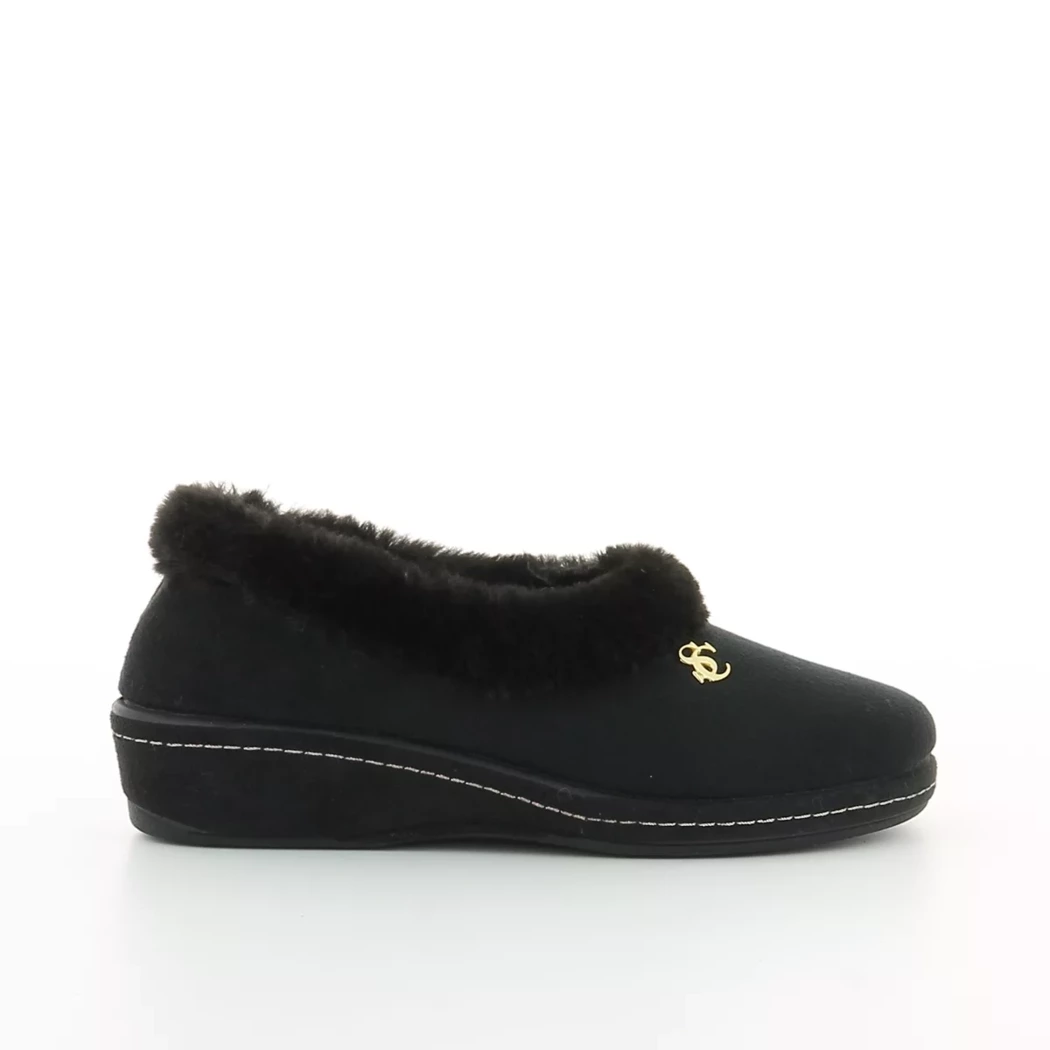 Image (2) de la chaussures Scapa - Pantoufles et Chaussons Noir en Textile