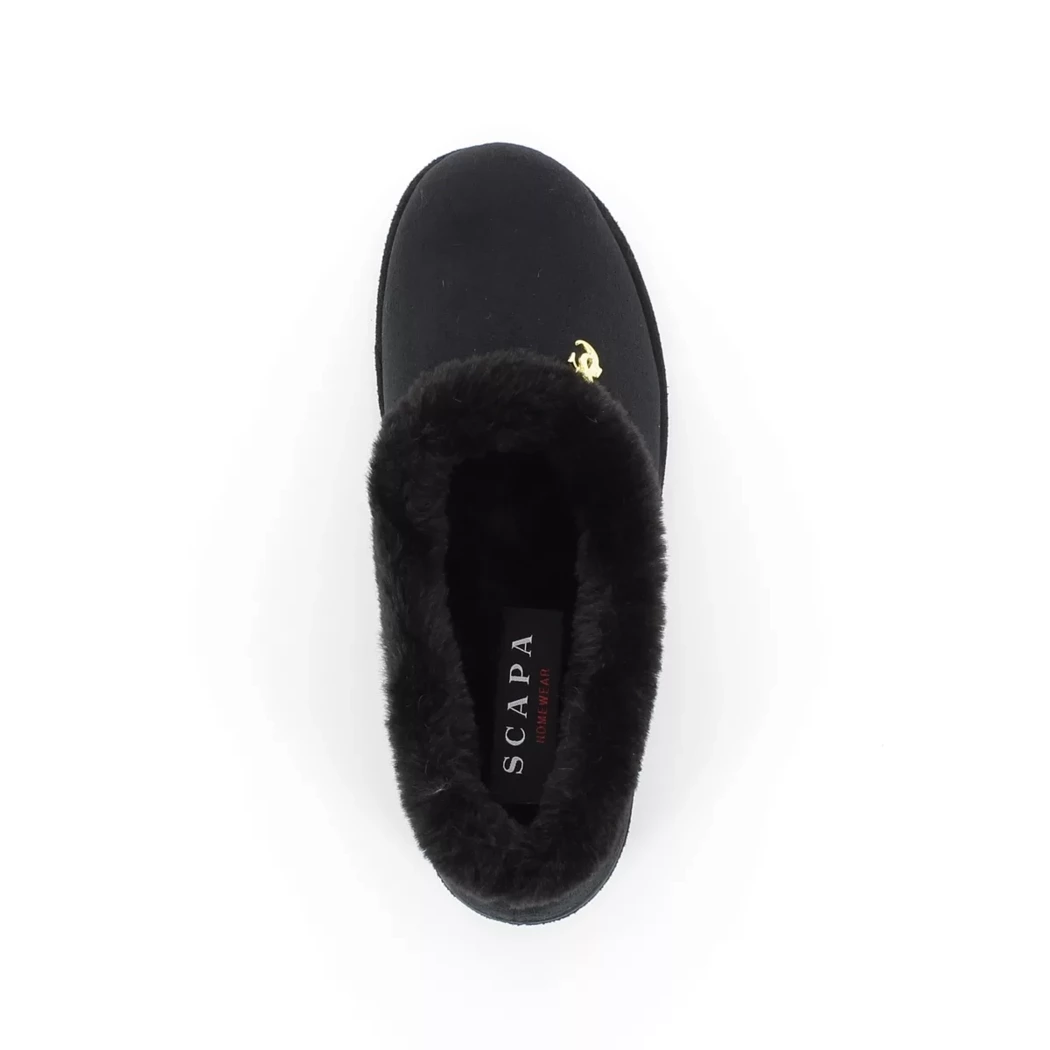Image (6) de la chaussures Scapa - Pantoufles et Chaussons Noir en Textile