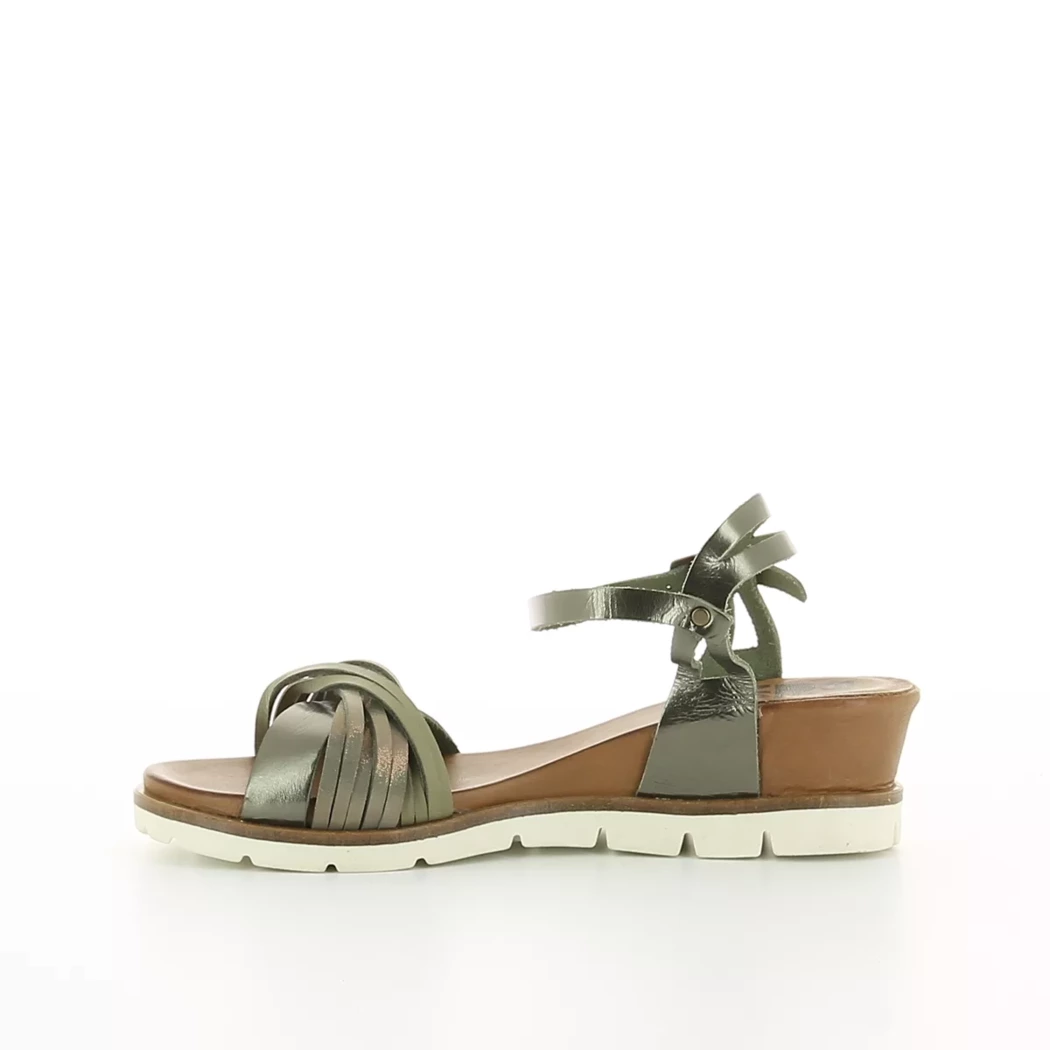 Image (4) de la chaussures Bueno - Sandales et Nu-Pieds Or / Bronze / Platine en Cuir
