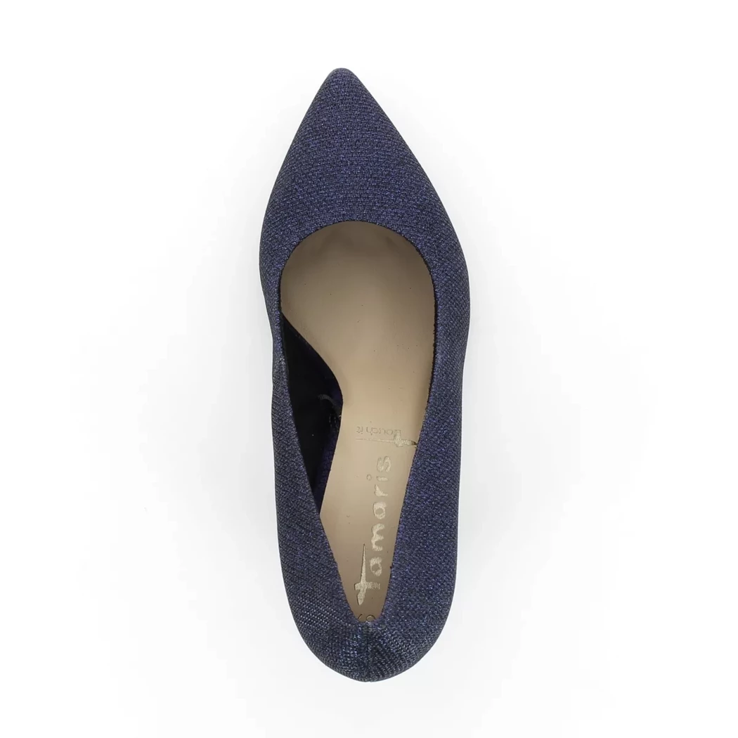 Image (6) de la chaussures Tamaris - Escarpins Bleu en Textile