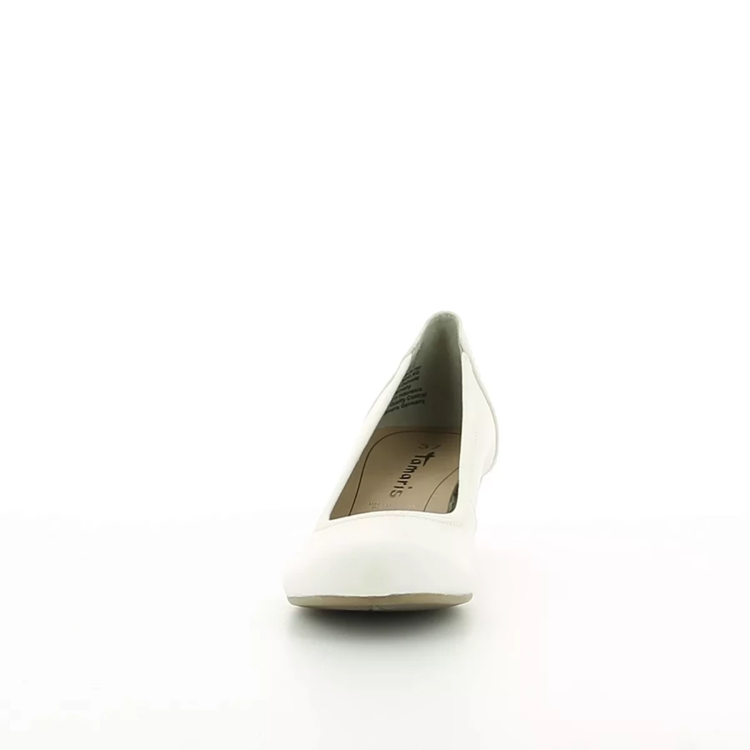 Image (5) de la chaussures Tamaris - Escarpins Blanc en Cuir