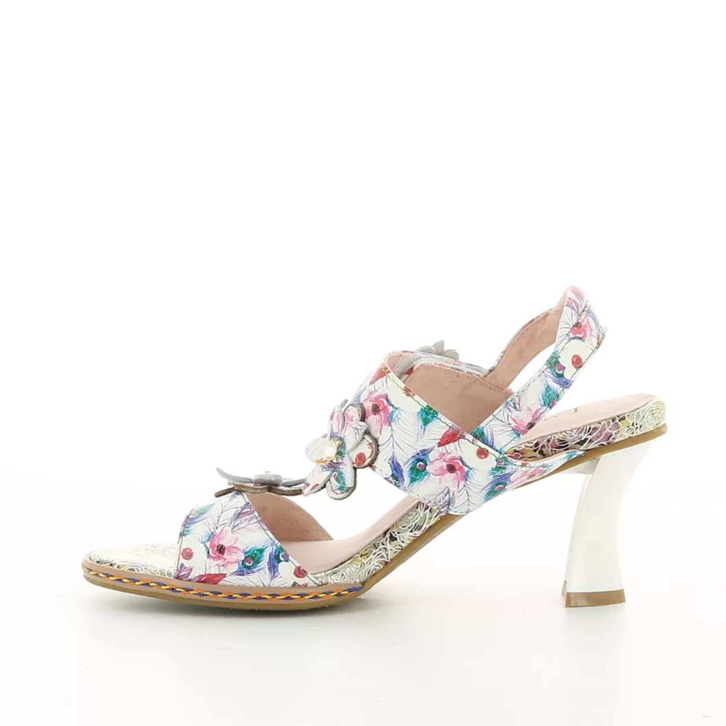 Image (4) de la chaussures Laura Vita - Sandales et Nu-Pieds Blanc en Cuir