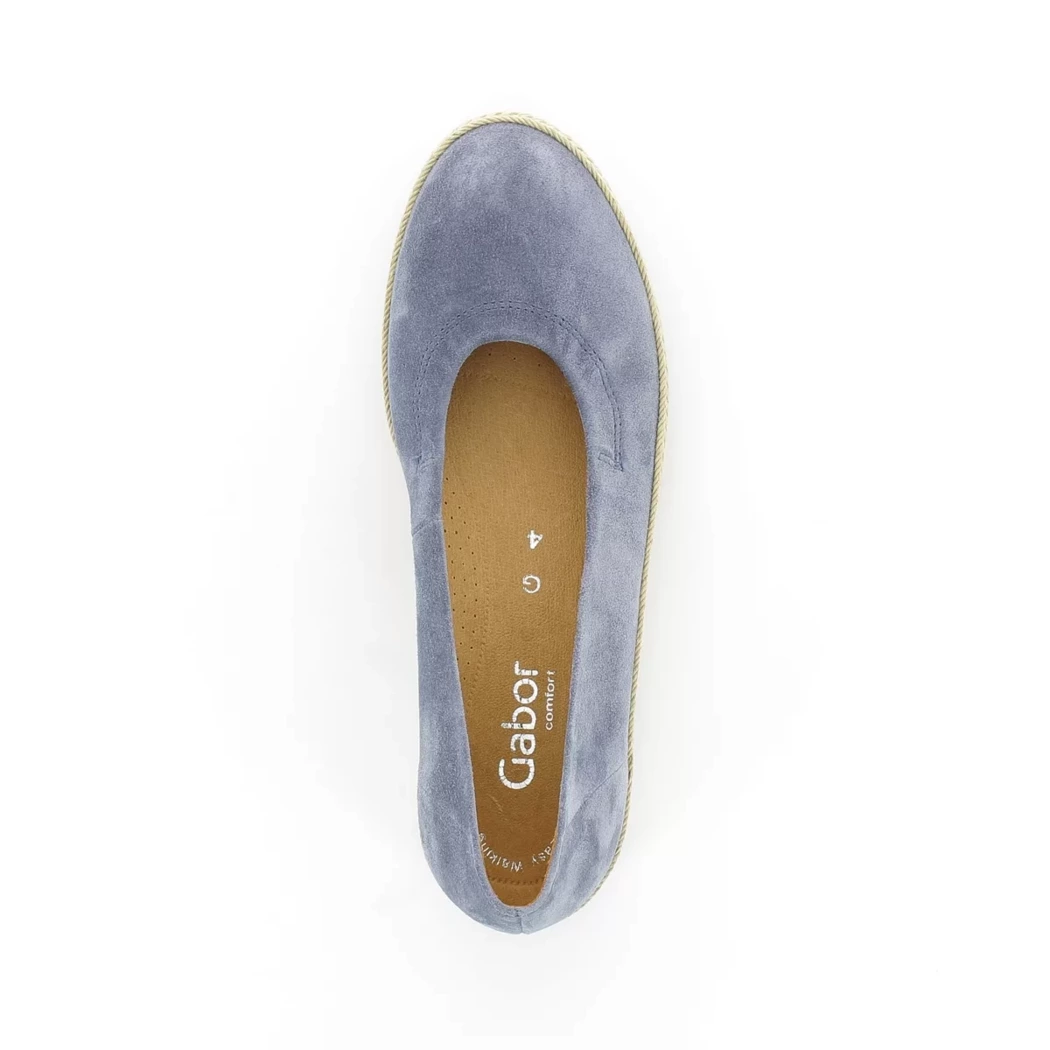 Image (6) de la chaussures Gabor - Escarpins Bleu en Cuir nubuck