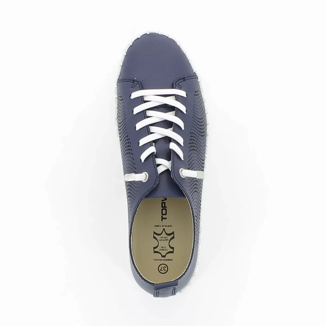 Image (6) de la chaussures Topway confort - Chaussures à lacets Bleu en Cuir