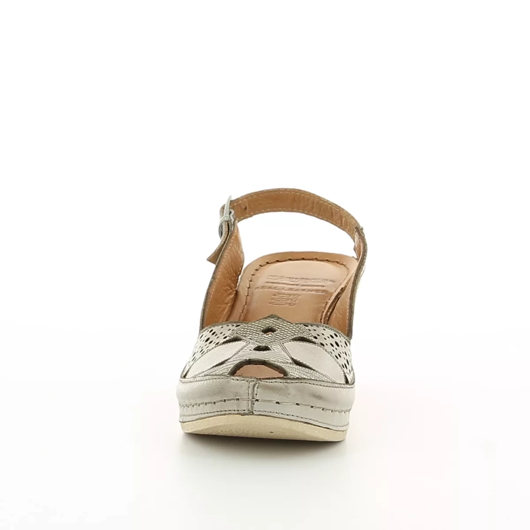 Image (5) de la chaussures Karyoka - Sandales et Nu-Pieds Taupe en Cuir
