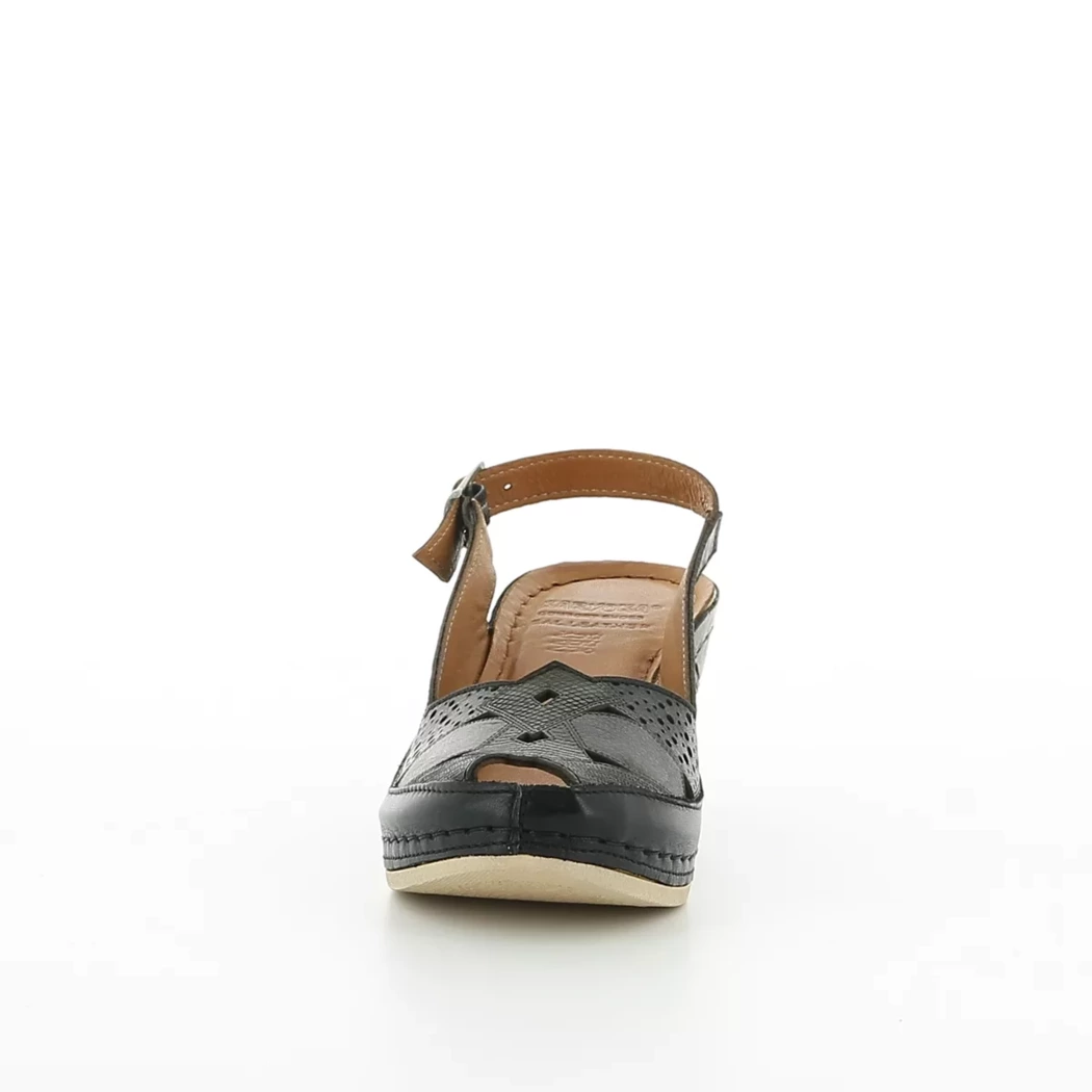Image (5) de la chaussures Karyoka - Sandales et Nu-Pieds Noir en Cuir