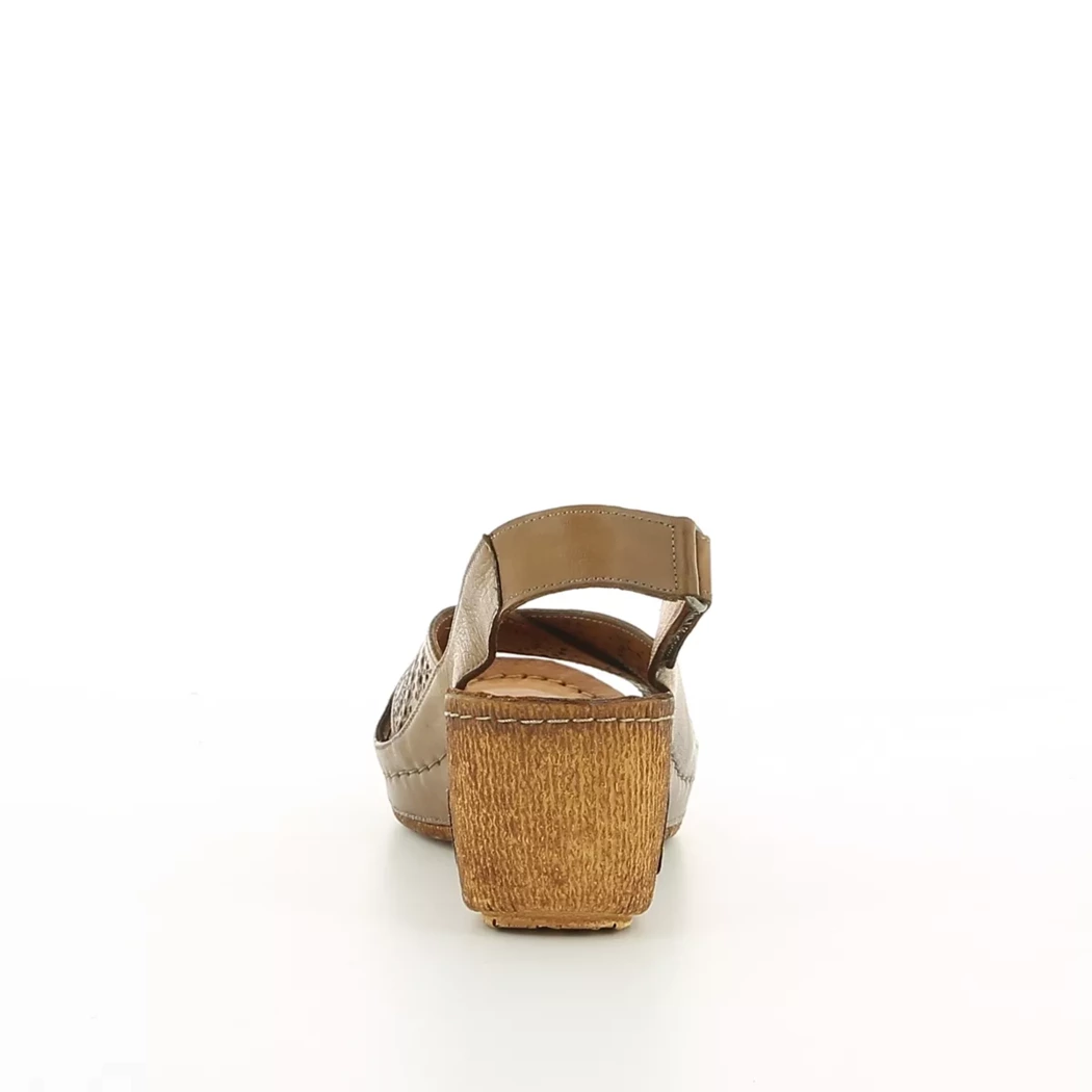 Image (3) de la chaussures Karyoka - Sandales et Nu-Pieds Cuir naturel / Cognac en Cuir