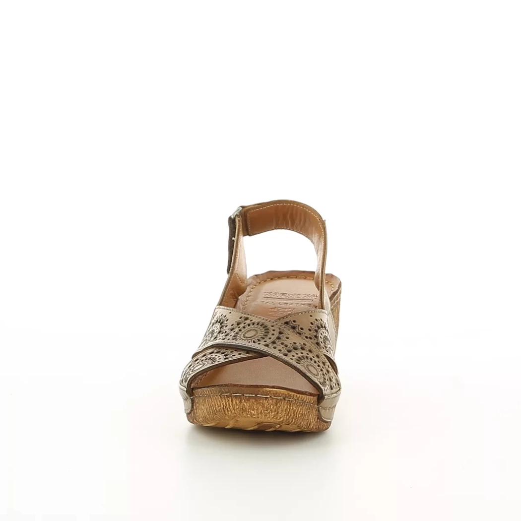 Image (5) de la chaussures Karyoka - Sandales et Nu-Pieds Cuir naturel / Cognac en Cuir
