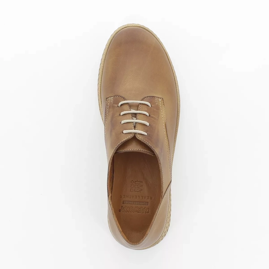 Image (6) de la chaussures Karyoka - Chaussures à lacets Cuir naturel / Cognac en Cuir