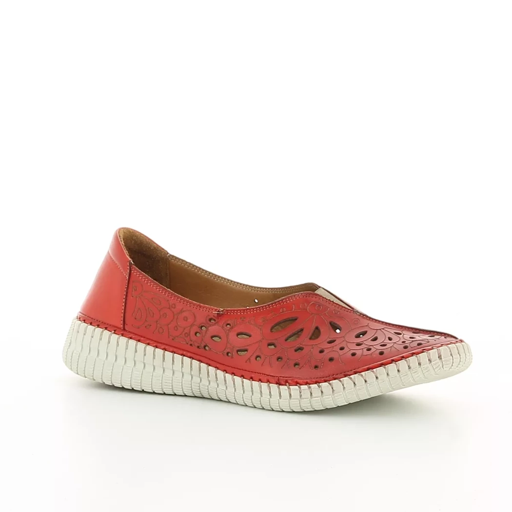 Image (1) de la chaussures Karyoka - Mocassins Rouge en Cuir