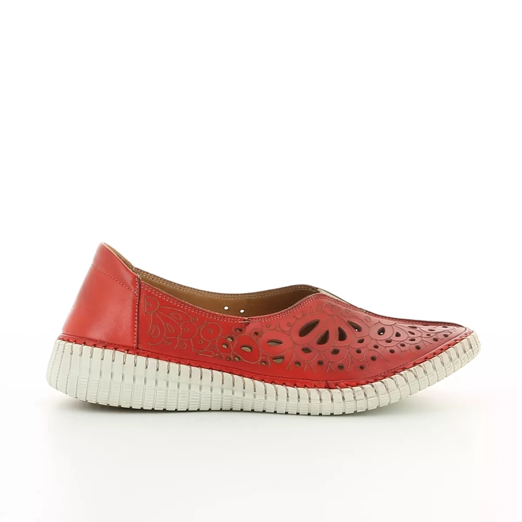 Image (2) de la chaussures Karyoka - Mocassins Rouge en Cuir