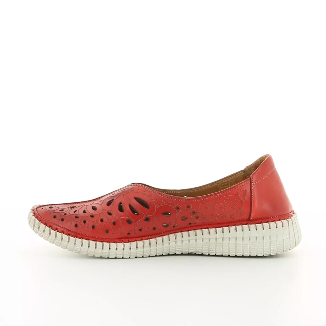 Image (4) de la chaussures Karyoka - Mocassins Rouge en Cuir