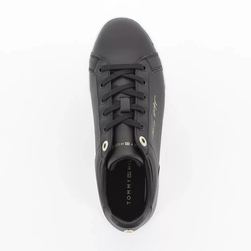Image (6) de la chaussures Tommy Hilfiger - Baskets Noir en Cuir