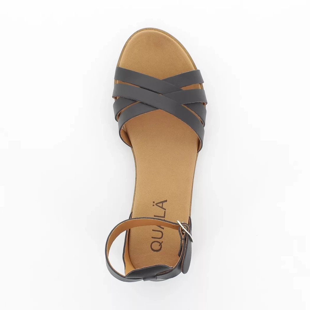 Image (6) de la chaussures Quala - Sandales et Nu-Pieds Noir en Cuir