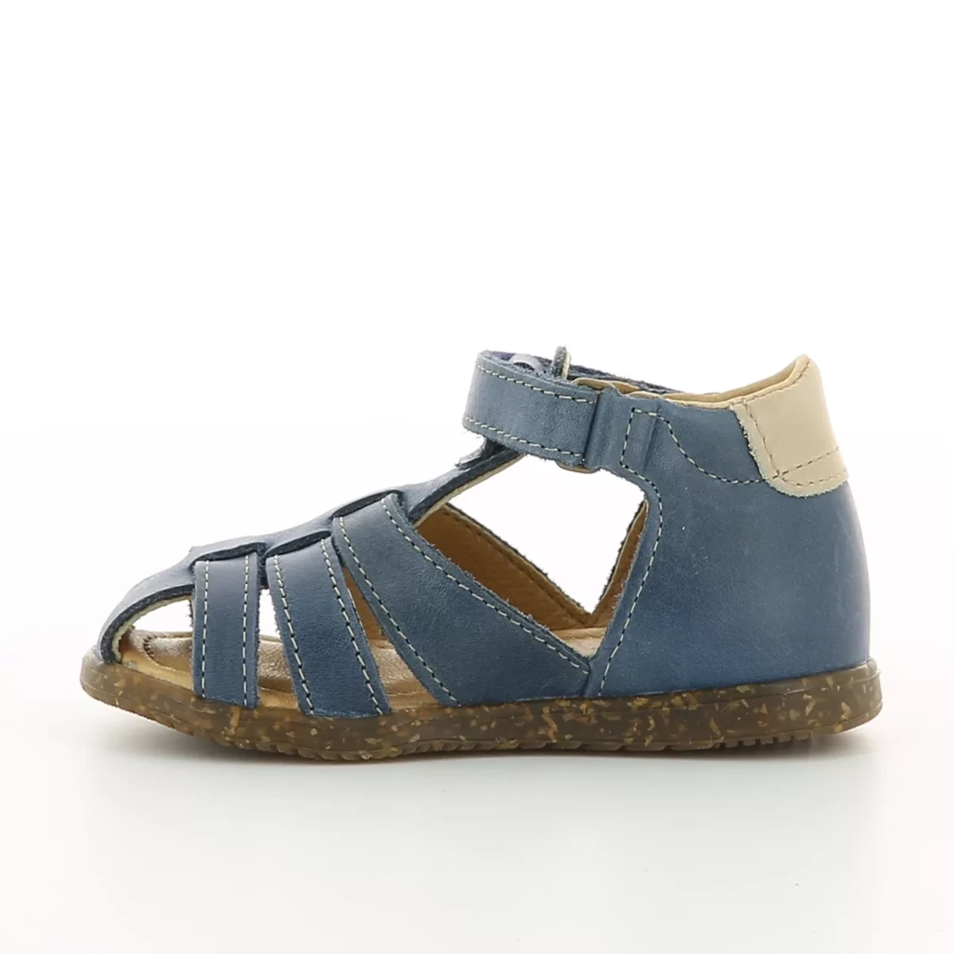 Image (4) de la chaussures Bopy - Sandales et Nu-Pieds Bleu en Cuir