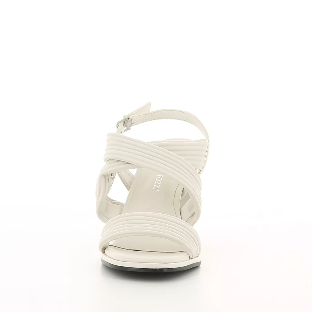 Image (5) de la chaussures Marco Tozzi - Sandales et Nu-Pieds Blanc en Cuir synthétique