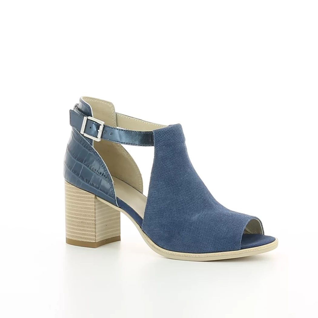 Image (1) de la chaussures Nero Giardini - Sandales et Nu-Pieds Bleu en Cuir nubuck