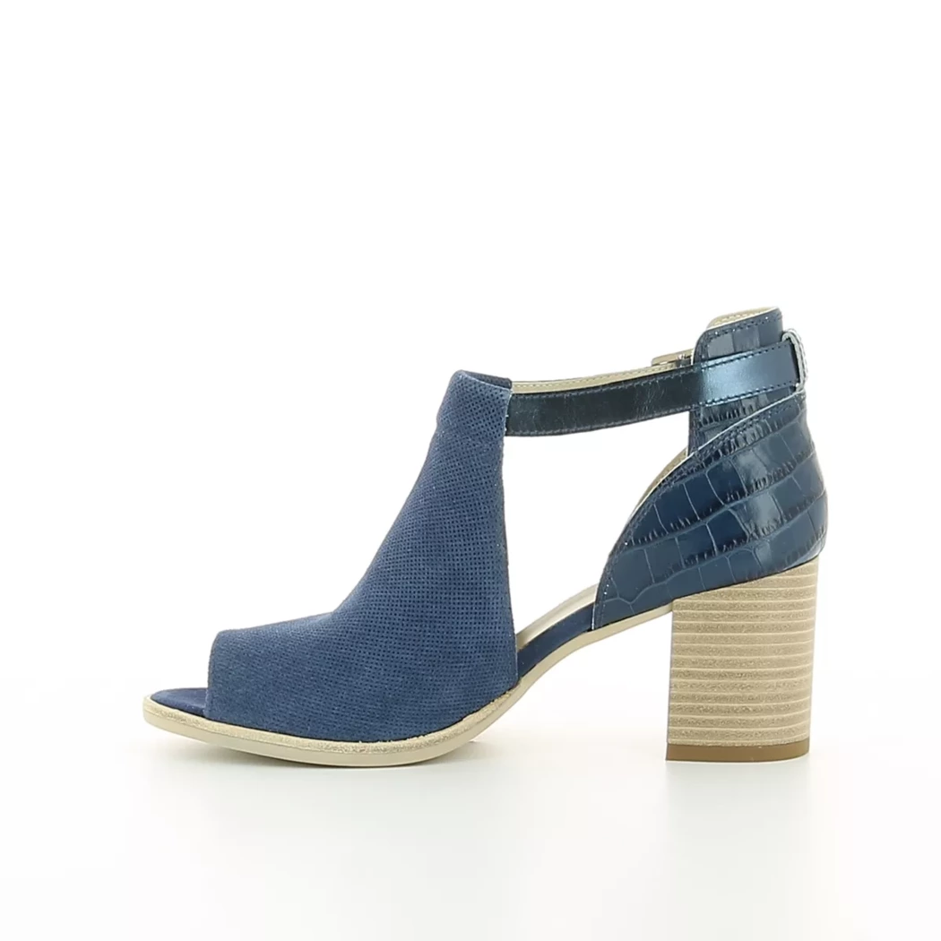 Image (4) de la chaussures Nero Giardini - Sandales et Nu-Pieds Bleu en Cuir nubuck
