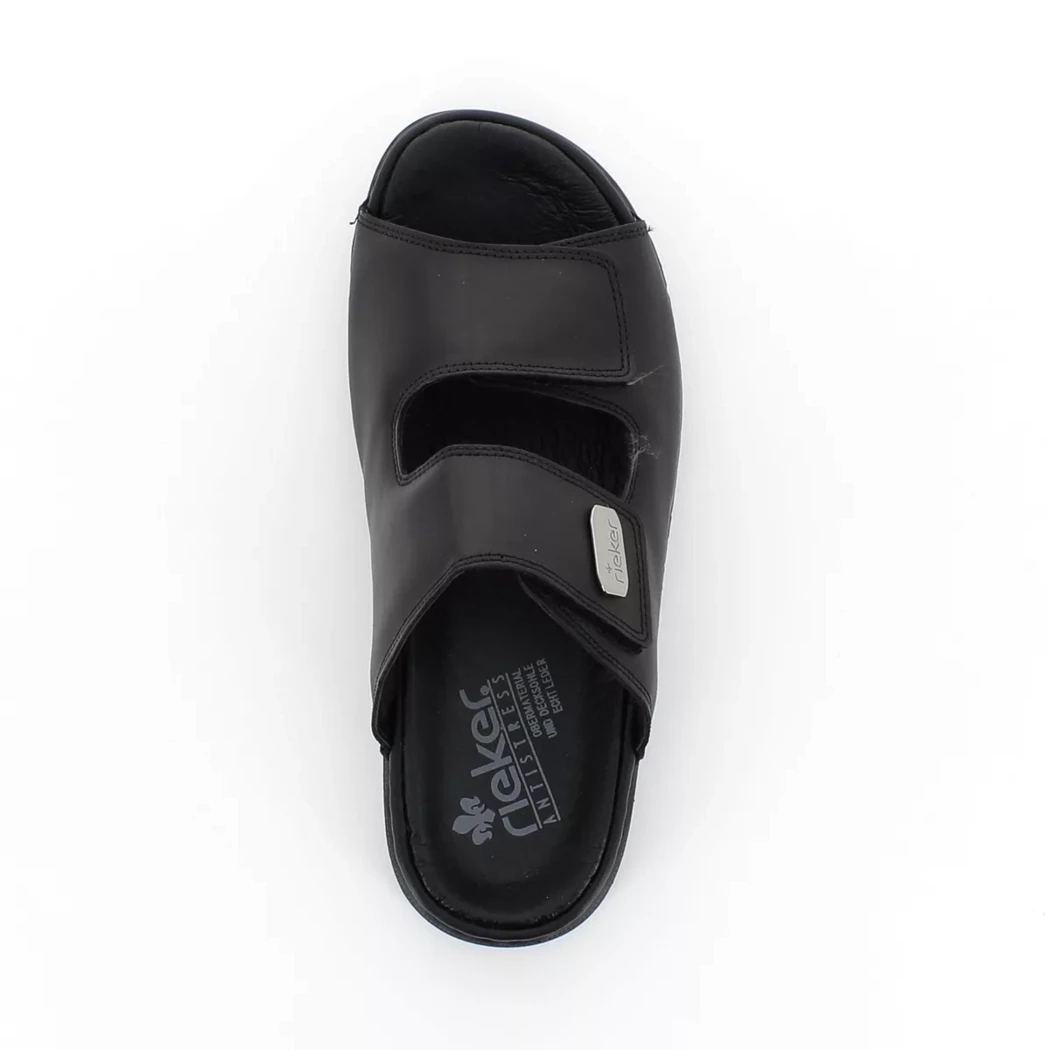 Image (6) de la chaussures Rieker - Mules et Sabots Noir en Cuir