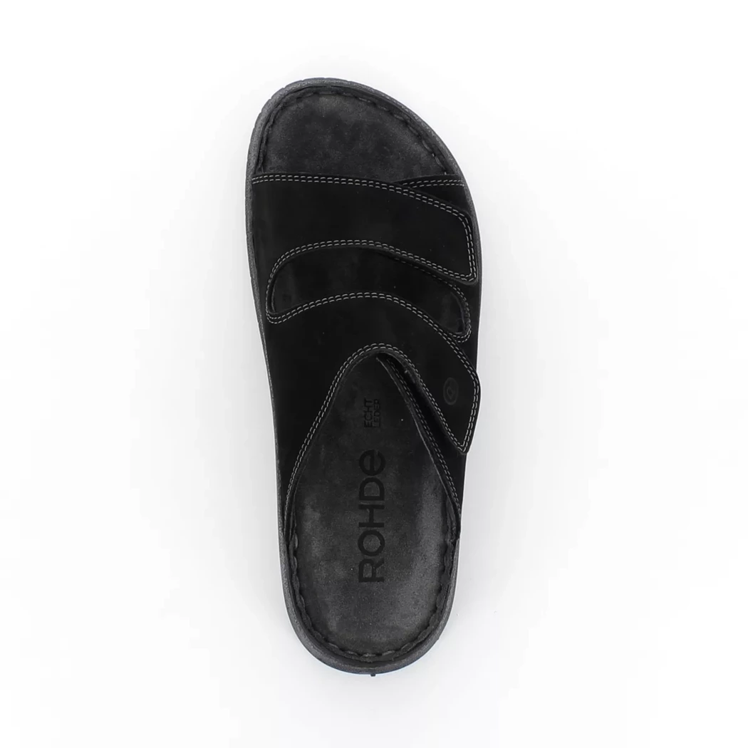 Image (6) de la chaussures Rohde - Mules et Sabots Noir en Cuir nubuck