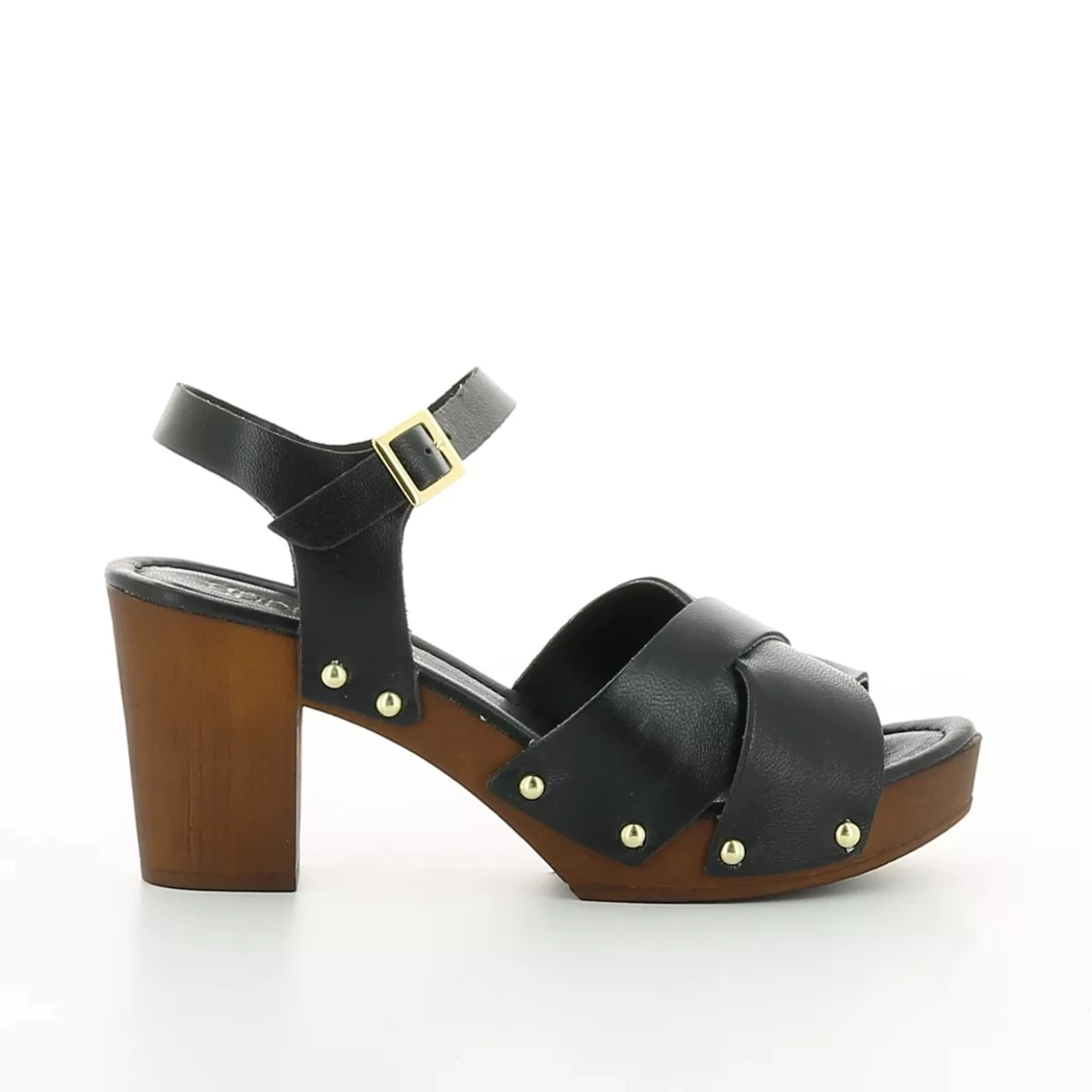 Image (2) de la chaussures Hookipa - Sandales et Nu-Pieds Noir en Cuir