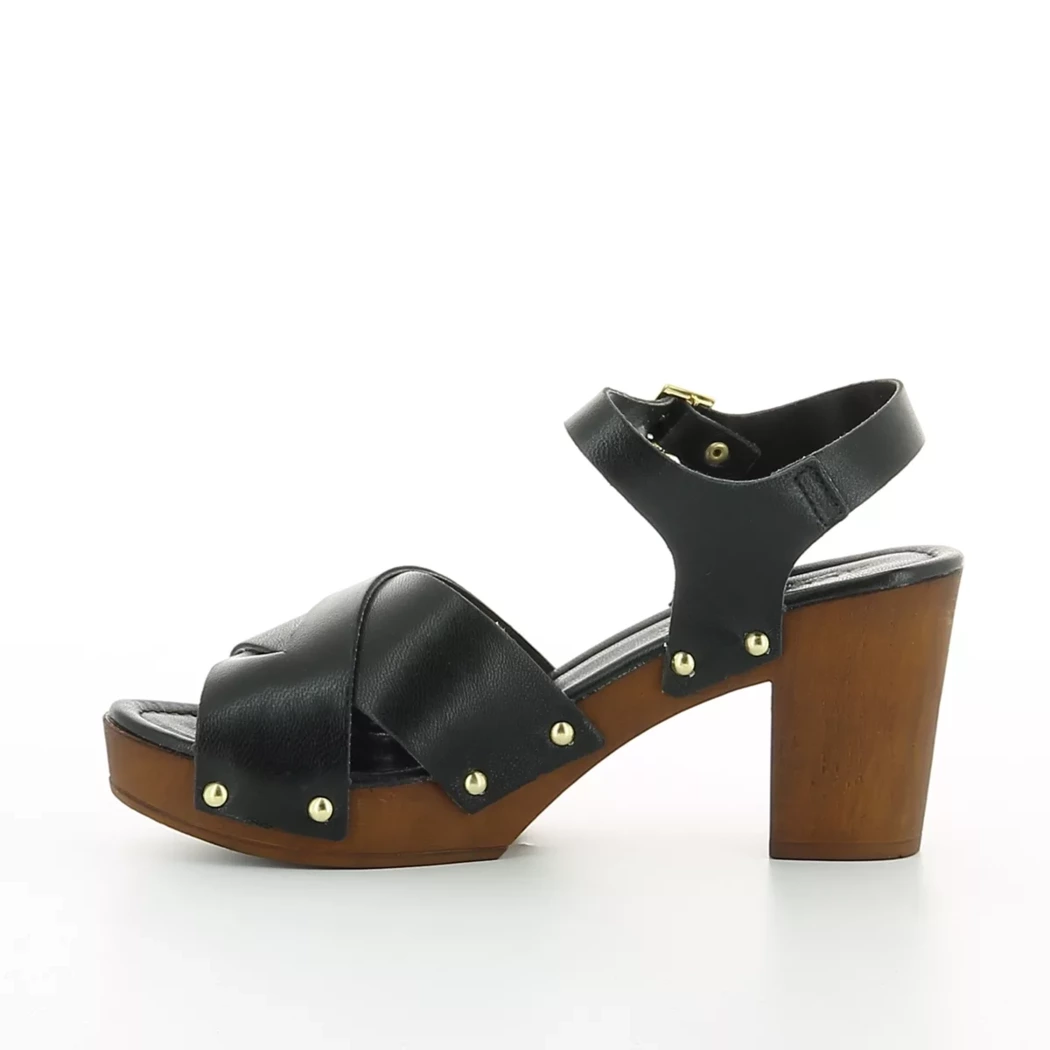 Image (4) de la chaussures Hookipa - Sandales et Nu-Pieds Noir en Cuir