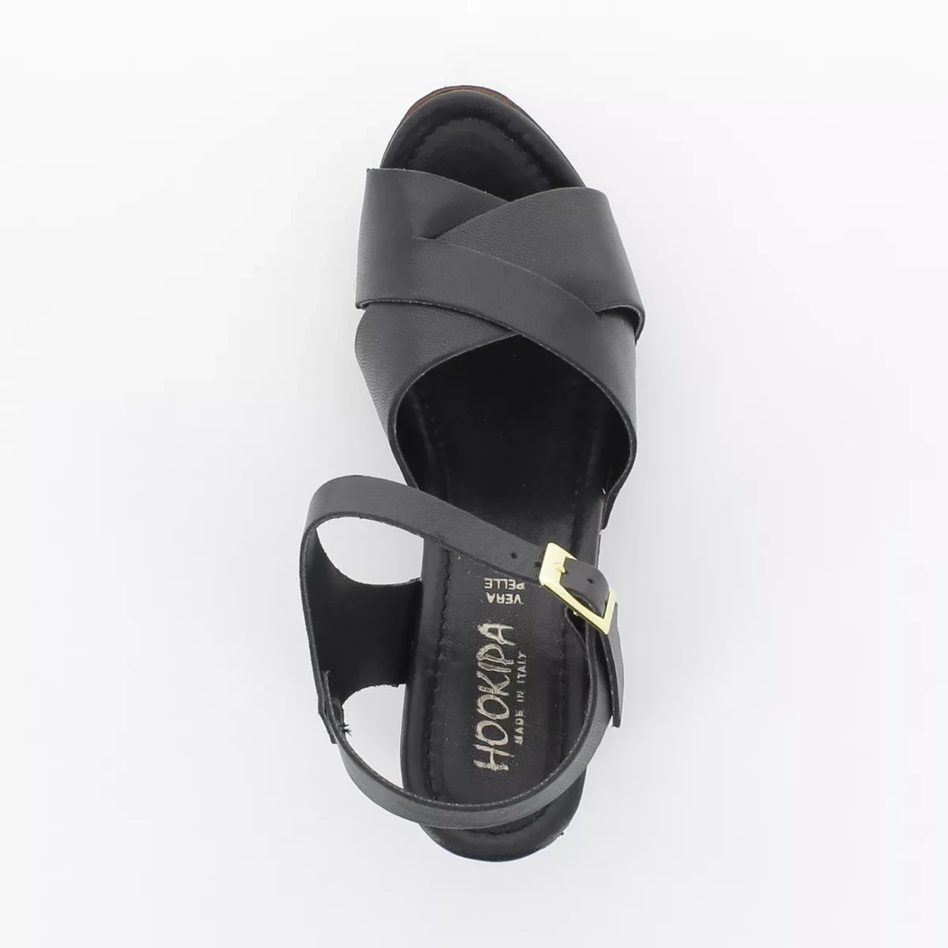 Image (6) de la chaussures Hookipa - Sandales et Nu-Pieds Noir en Cuir