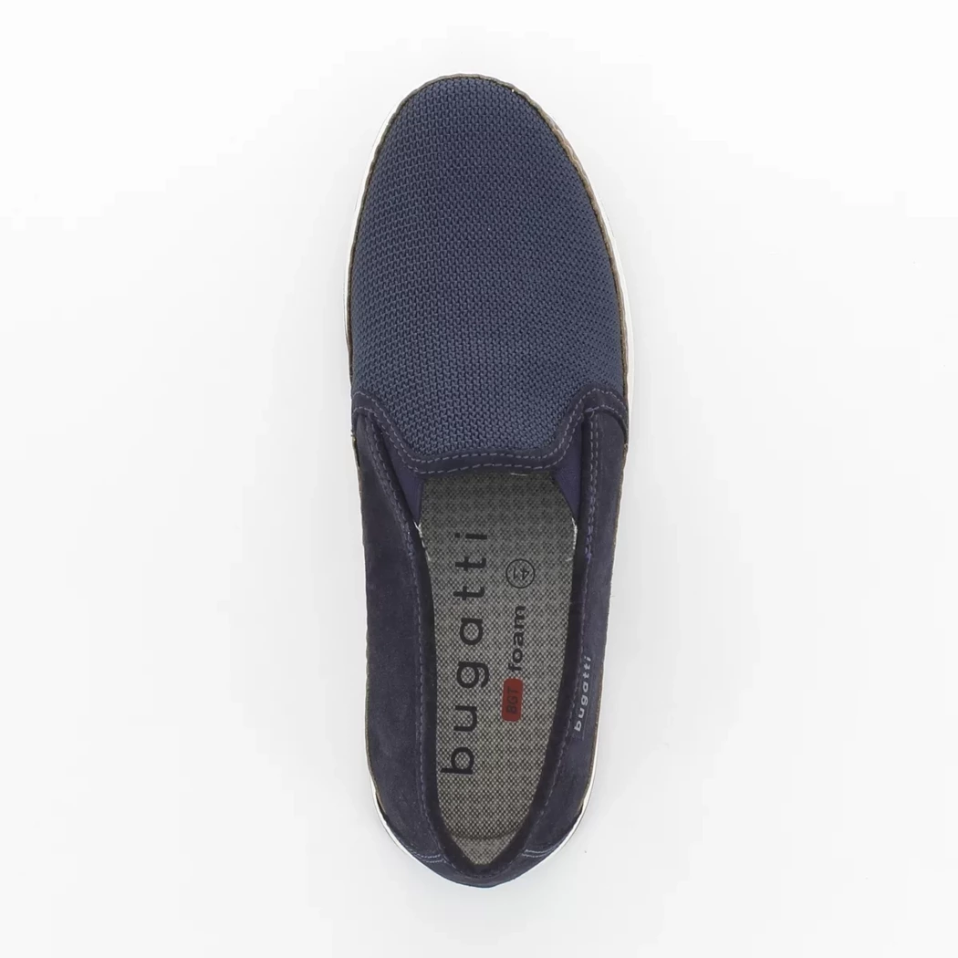 Image (6) de la chaussures Bugatti - Mocassins Bleu en Textile
